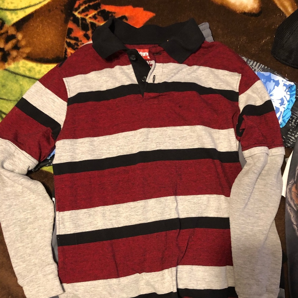 Wrangler boys large 10-12 collar shirt
